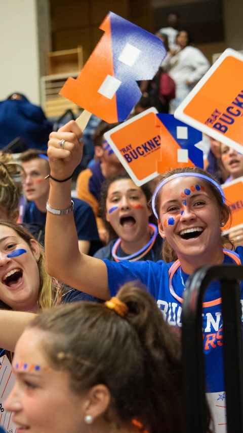 Students at 'ray for the Orange and the Blue