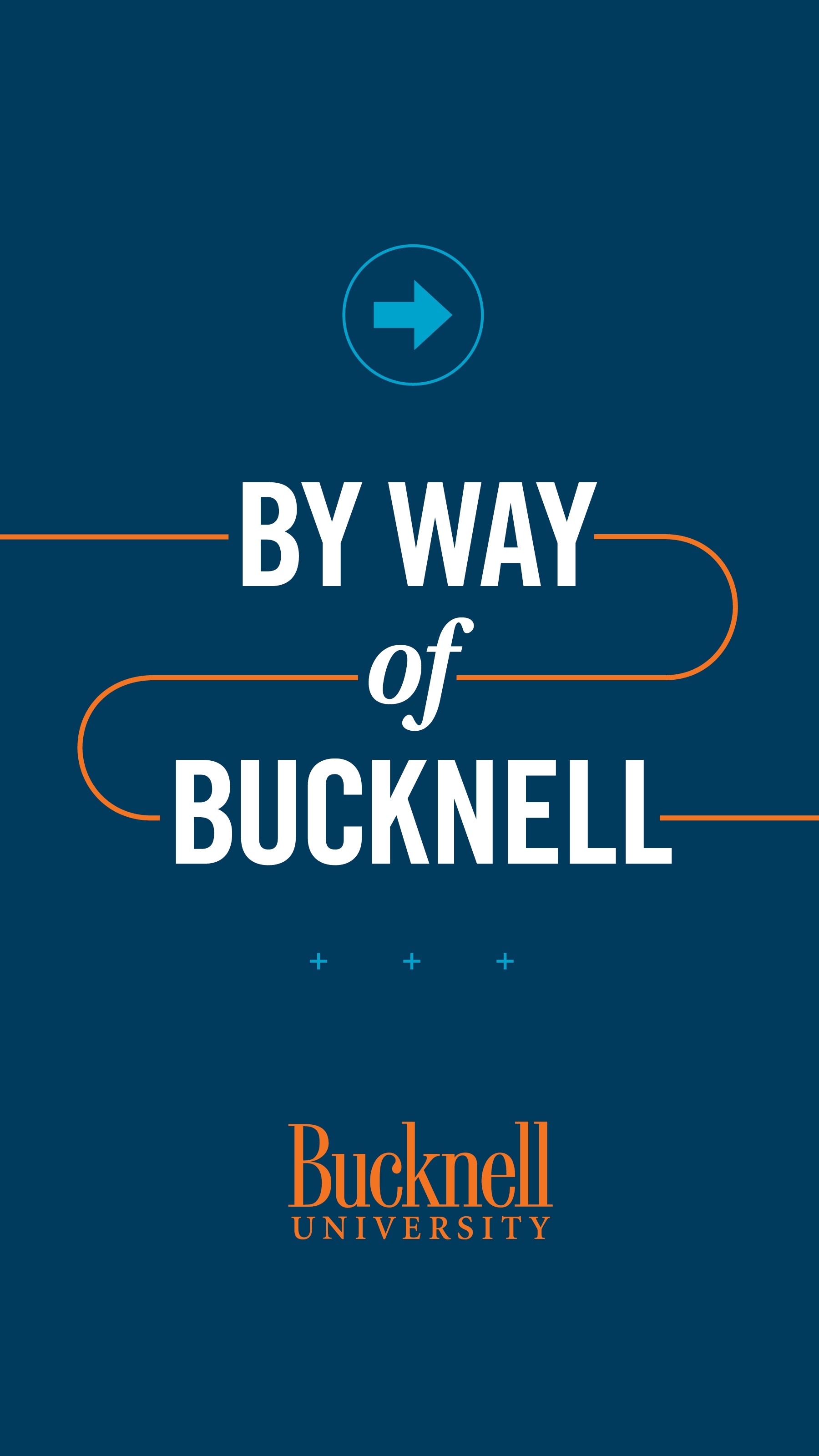 A blue wallpaper of By Way of Bucknell