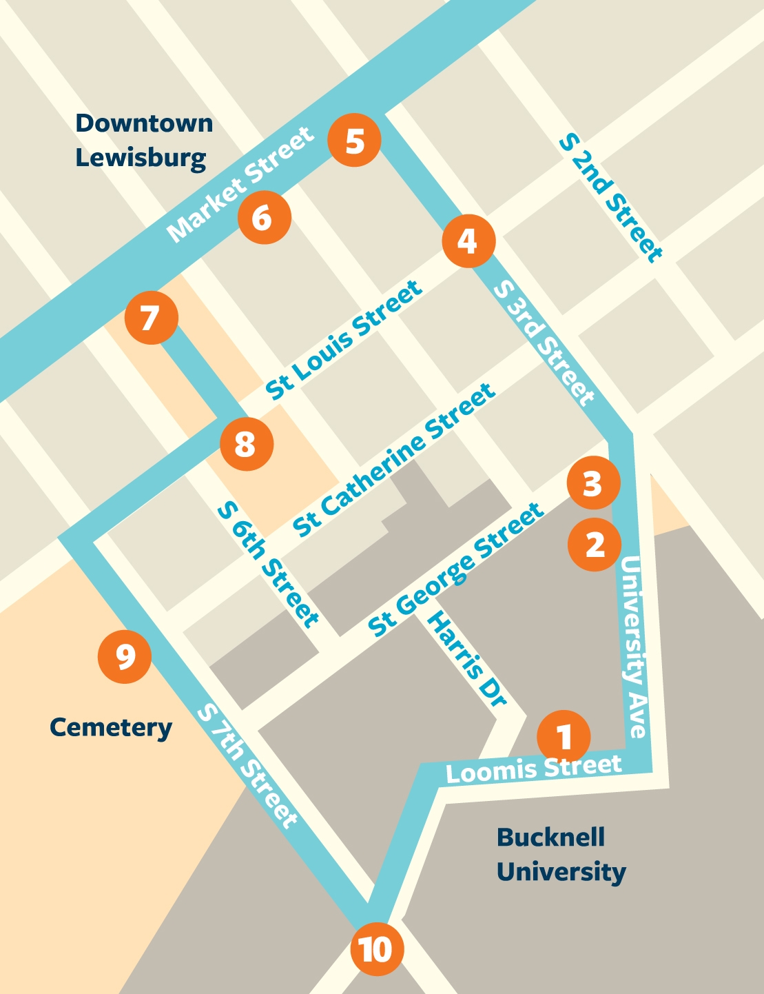 Poetry Path Map