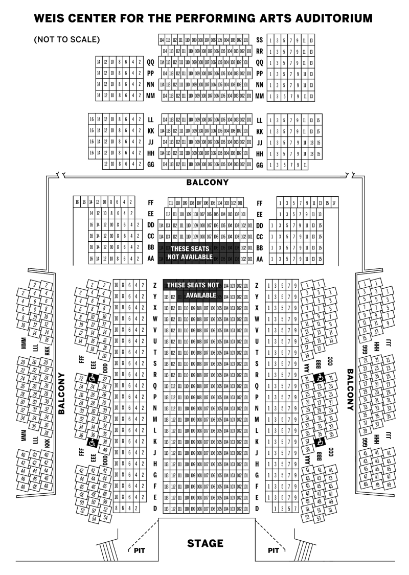Weis Center Seating Chart