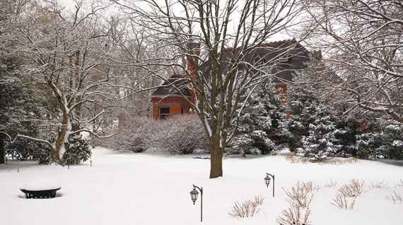 Bucknell Campus in winter