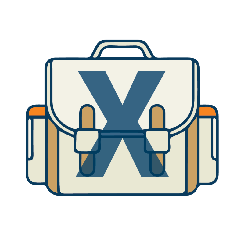 camera bag with large x through it. camera bags will not be permitted at commencement.