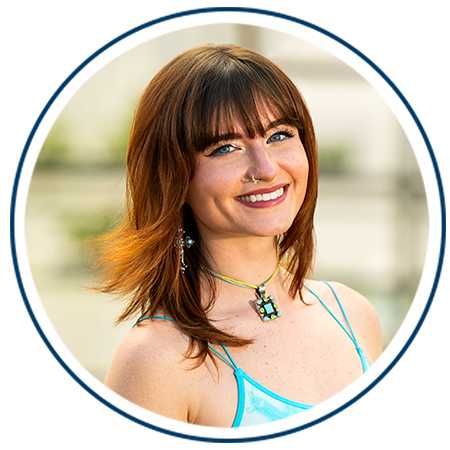 Circular portrait of student Quincy Saadeh